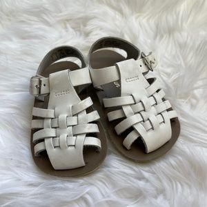 White Salt Water Sandals